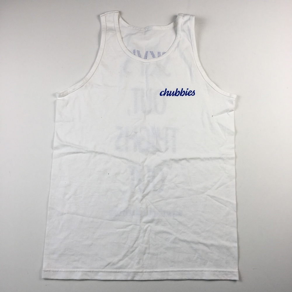Chubbies Vintage Tanktop XL Men’s White B3014